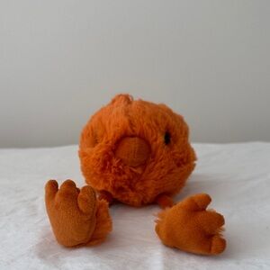 Retired Rare Jellycat Orange Zingy Chick Soft Plush Toy NWT